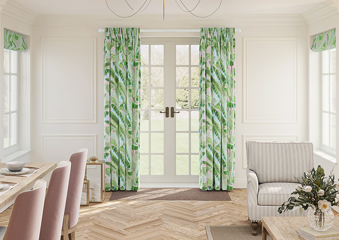 Rodeo Drive, Green Pink - Made To Measure Curtains - Image 3